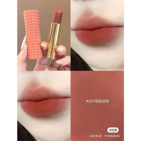Son Kem L'Absolu Rouge 221 Dramatised Nude 6ml - Màu Đỏ Nâu Sang Chảnh, Limited 2024, Chất Son Lì Mịn, Dưỡng Ẩm Tự Nhiên