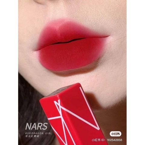 Son Nars Powermatte Mini 0.8g 132 Dragon Girl - Son Lì Đỏ Ruby Đẹp Mọi Tone Da, Độ Bám Cao, Không Lem, Không Trôi