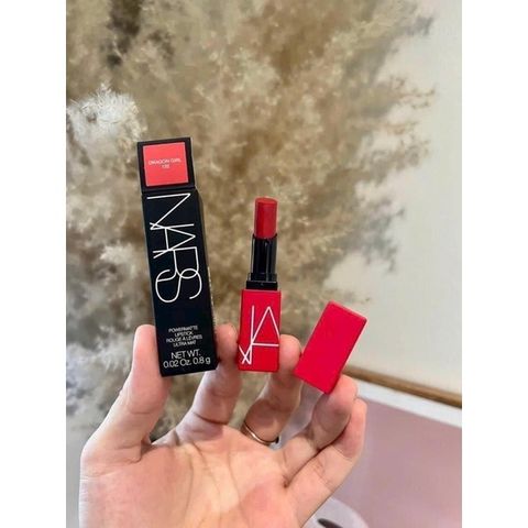 Son Nars Powermatte Mini 0.8g 132 Dragon Girl - Son Lì Đỏ Ruby Đẹp Mọi Tone Da, Độ Bám Cao, Không Lem, Không Trôi