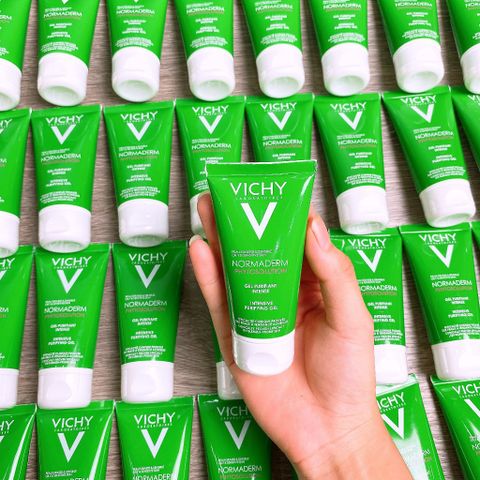 Gel Rửa Mặt Vichy Normaderm 50ml - Dành Cho Da Dầu Mụn, Làm Sạch Sâu, Giảm Nhờn, Hiệu Quả Trong Việc Điều Tiết Bã Nhờn