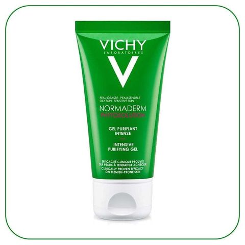 Gel Rửa Mặt Vichy Normaderm 50ml - Dành Cho Da Dầu Mụn, Làm Sạch Sâu, Giảm Nhờn, Hiệu Quả Trong Việc Điều Tiết Bã Nhờn