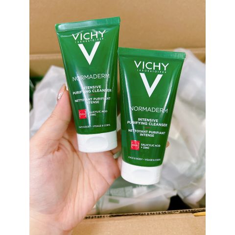 Sữa Rửa Mặt Vichy Normaderm Phytosolution Gel Làm Sạch Sâu 50ml - Giảm Bã Nhờn & Mụn Cho Da Nhạy Cảm, An Toàn, Không Kích Ứng