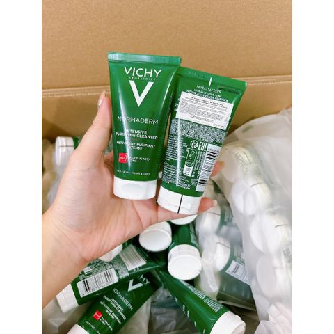 Sữa Rửa Mặt Vichy Normaderm Phytosolution Gel Làm Sạch Sâu 50ml - Giảm Bã Nhờn & Mụn Cho Da Nhạy Cảm, An Toàn, Không Kích Ứng