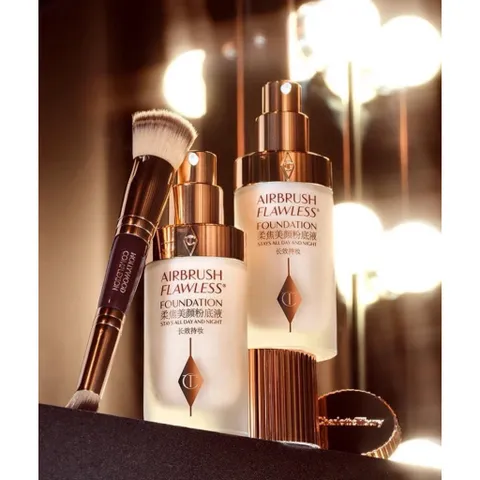 Kem Nền Charlotte Tilbury Airbrush Flawless Tone 2 Neutral - Lớp Nền Hoàn Hảo, Kiềm Dầu, Che Khuyết Điểm, Dưỡng ẩm 16 Giờ