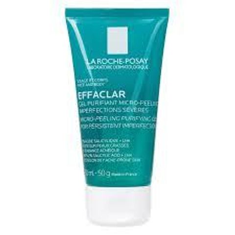 Gel Rửa Mặt & Tắm La Roche-Posay Effaclar Micro-Peeling 50ml - 400ml, Giúp Làm Sạch, Tẩy Tế Bào Chết, Và Giảm Mụn trên Da Mặt và Cơ Thể
