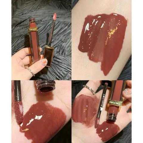 Son Bóng Tom Ford Gloss Luxe Lip 20 Phantome Màu Nâu Đất - Son Kem Dưỡng Ẩm Môi Căng Mọng, Cảm Nhận Thời Thượng, Phù Hợp Với Phái Đẹp
