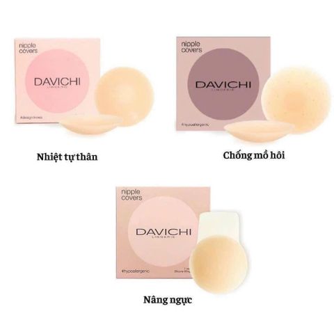 Miếng Dán Ngực Davichi Nâng Ngực Cải Tiến - Không Keo, Chống Mồ Hôi, Siêu Mỏng, Thoải Mái Cho Phái Đẹp