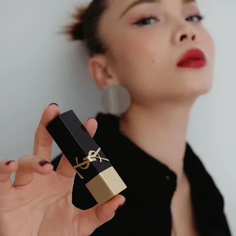 Son YSL The Bold 08 Fearless Carnelian 1.3g - Màu Đỏ Nâu Ánh Cam Sang Trọng, Lì Mịn, Bám Màu Tốt, Phù Hợp Mọi Tông Da