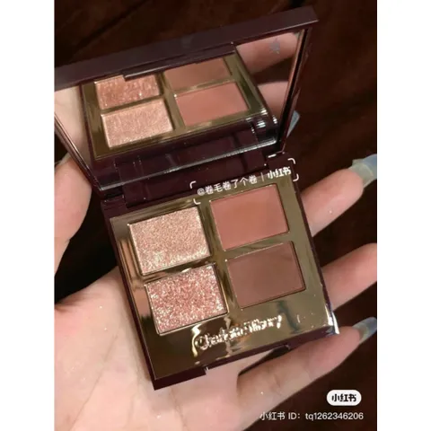 Phấn Mắt Charlotte Tilbury Luxury Palette - Pillow Talk, 4 Ô Màu Trang Điểm Tự Nhiên, Chất Phấn Mịn, Đẹp Lấp Lánh, Phù Hợp Ngày và Đêm