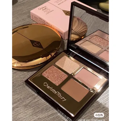 Phấn Mắt Charlotte Tilbury Luxury Palette - Pillow Talk, 4 Ô Màu Trang Điểm Tự Nhiên, Chất Phấn Mịn, Đẹp Lấp Lánh, Phù Hợp Ngày và Đêm