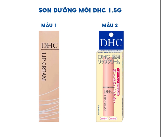(Fullbox) Son Dưỡng Môi DHC Lip Cream 1.5g - Dưỡng Ẩm, Làm Mềm Môi, Chống Khô Nứt, Xuất Xứ Nhật Bản
