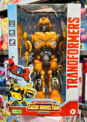Transformers Robot Siêu Anh Hùng Chạy Bằng Pin Có Đèn Và Âm Thanh 684B Classic Heroes Team