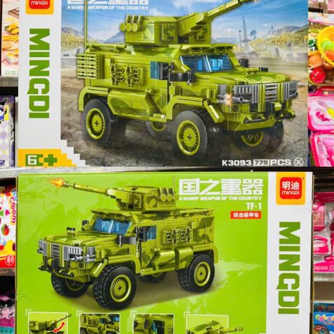 MINGDI K3093 Bộ lắp ráp mô hình xe ô tô TF-1 A Sharp Weapon of the country