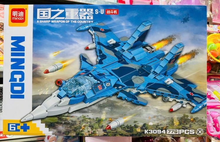 MINGDI K3094 Bộ lắp ráp mô hình máy bay SU A Sharp Weapon of the country