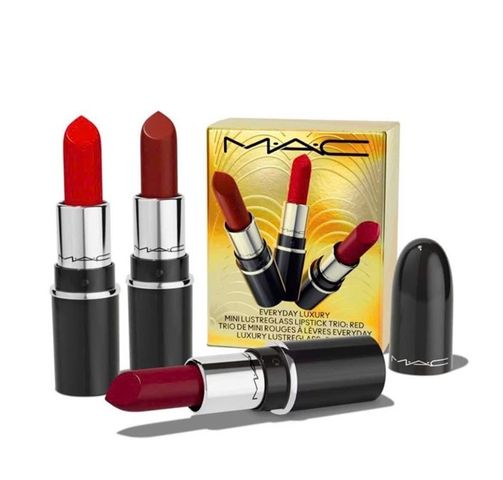 Set 3 Cây Son Mini MAC Cherish Me/Premiyum/Ruby Rouge - Bộ Son Đẹp Tiện Lợi Cho Mọi Dịp - Trang Điểm Nổi Bật