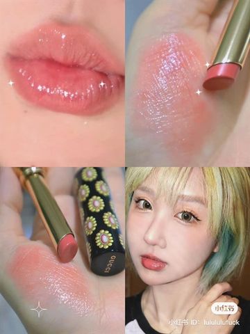Son Gucci 215 Rouge De Beauté Brillant - Son Dưỡng Môi Độ Bóng, Siêu Mịn, Sang Trọng - Phù Hợp Với Mọi Làn Da