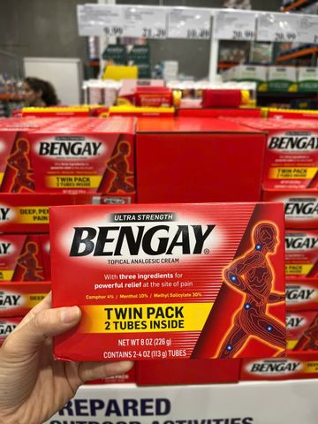 Kem xoa bóp giảm đau BENGAY Ultra Strength 113g - Giúp giảm đau nhanh chóng cho cơ và khớp, hỗ trợ phục hồi sức khỏe hiệu quả.