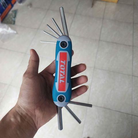 Bộ Lục Giác Xếp 8 Chi Tiết Total THT1061826 - Thép CR-V Chống Gỉ, Thiết Kế Gập Gọn Tiện Lợi Dùng Lắp Ráp Ô Tô Máy Móc