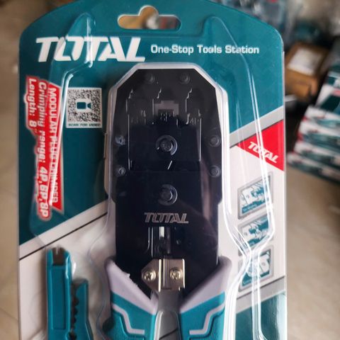 Kìm Bấm Cos Dây Mạng 8 Inch Total TMPC4468P - Đa Năng Uốn, Tước, Cắt Cho Thợ Viễn Thông và Mạng LAN