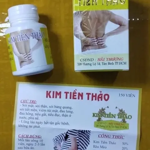 Viên Uống Kim Tiền Thảo Hỗ Trợ Sỏi Thận & Tiết Niệu - Thực Phẩm Chức Năng Chính Hãng Hải Thượng 100 Viên