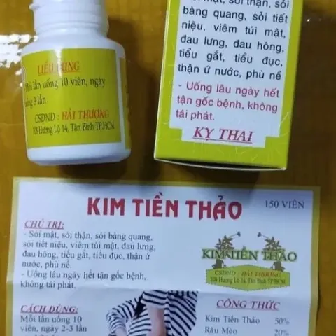 Viên Uống Kim Tiền Thảo Hỗ Trợ Sỏi Thận & Tiết Niệu - Thực Phẩm Chức Năng Chính Hãng Hải Thượng 100 Viên