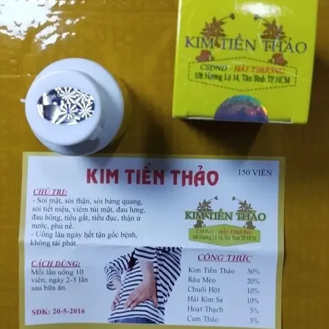 Viên Uống Kim Tiền Thảo Hỗ Trợ Sỏi Thận & Tiết Niệu - Thực Phẩm Chức Năng Chính Hãng Hải Thượng 100 Viên