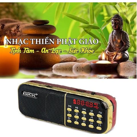 Loa Nghe Nhạc Thiền Phật Giáo Tĩnh Tâm - Thiết Bị Âm Thanh Cầu Bình An với Thẻ Nhớ và Dây Sạc Kèm Theo