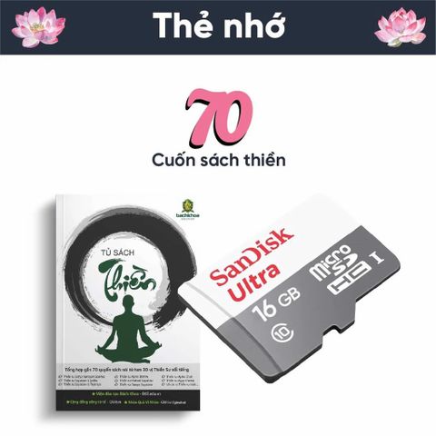 Thẻ Nhớ Thiền 16GB - Gồm 70 Bài Giảng Nghề Thiền Vipassana - Tư Duy Tích Cực và Bình An - Phù Hợp Mọi Thiết Bị