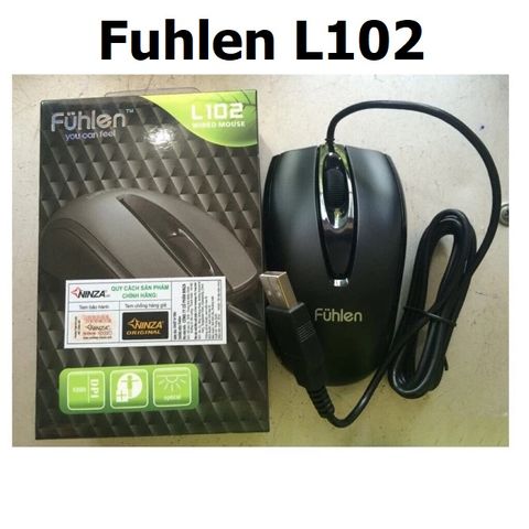 Chuột Vi Tính Có Dây Fuhlen L102 - Thiết Kế Ergonomic Nhẹ, Độ Nhạy Cao, Phù Hợp Làm Việc và Chơi Game - Phụ Kiện Giá Rẻ