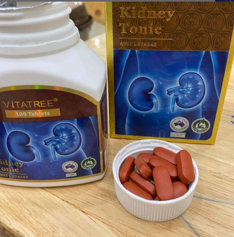 Viên Uống Bổ Thận Vitatree Kidney Tonic 100 Viên - Hỗ Trợ Chức Năng Thận và Tăng Cường Sức Khỏe Tự Nhiên