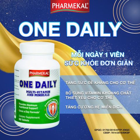 Viên Uống Vitamin Tổng Hợp One Daily 60 Viên - Tăng Cường Sức Khỏe Người Trưởng Thành - Xuất Xứ USA