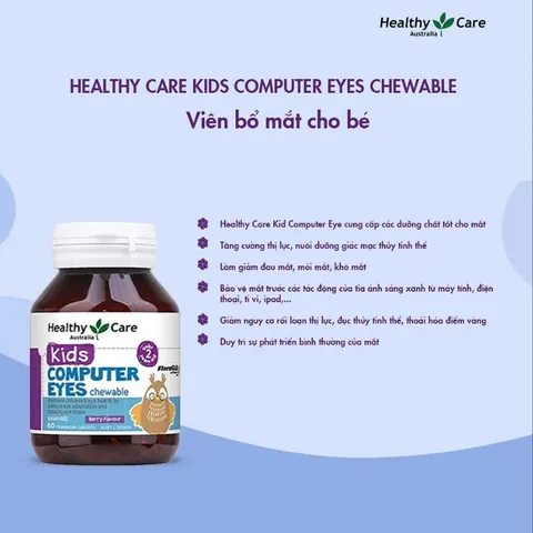 Viên Bổ Mắt Cho Bé Healthy Care Kid Computer Eyes 60 Viên