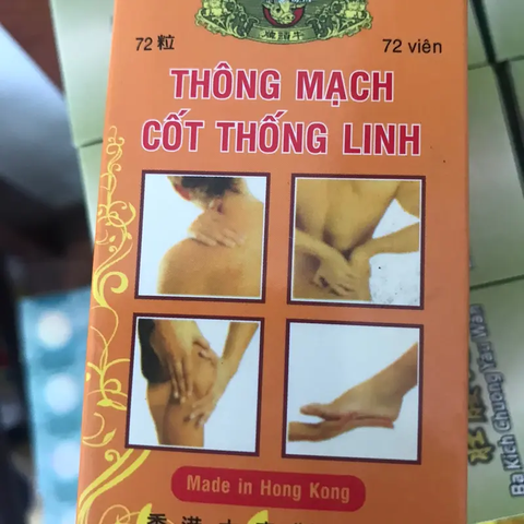 Viên uống Thông Mạch Cốt Thống Linh - Hỗ trợ Khớp Xương Tốt Nhất 72 Viên cho Đau Nhức và Phong Thấp