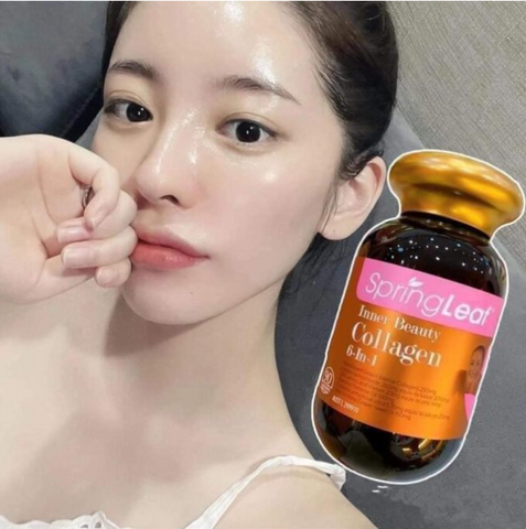 Viên Uống Collagen Chống Lão Hoá Spring Leaf Inner Beauty – Sắc Đẹp Từ Bên Trong, Cải Thiện Da, Tăng Cường Đàn Hồi, 180 Viên