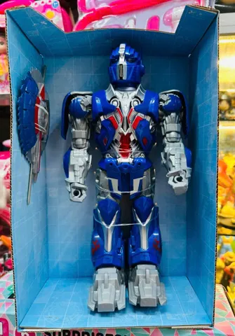 Đồ Chơi Robot Chạy Bằng Pin 684A Có Đèn LED Và Nhạc - Đồ Chơi Giáo Dục Phát Triển Tư Duy Cho Trẻ Em Màu Xanh