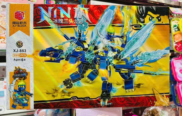 Bộ Lắp Ráp Ninja Rồng Xanh XJ BLOCK 853B - Đồ Chơi Phát Triển Tư Duy Cho Trẻ Em Với 399 Chi Tiết Sáng Tạo