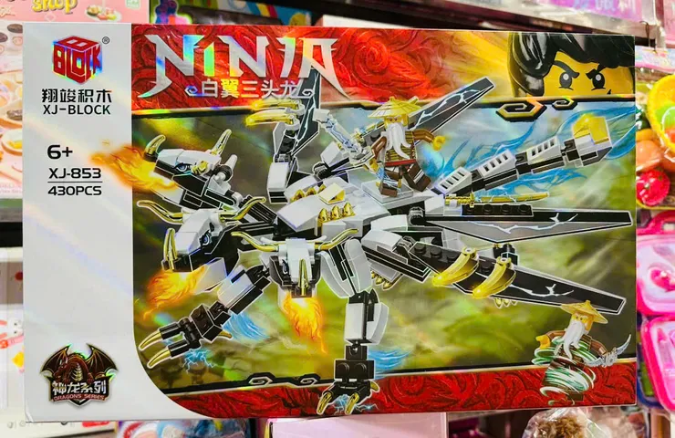 Bộ Lắp Ráp Chủ Đề Ninja Rồng Trắng XJ BLOCK 853D Gồm 430 Chi Tiết