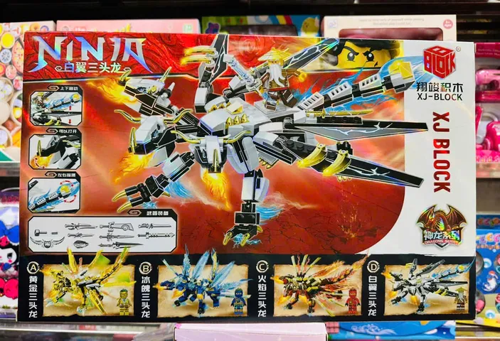 Bộ Lắp Ráp Chủ Đề Ninja Rồng Trắng XJ BLOCK 853D Gồm 430 Chi Tiết