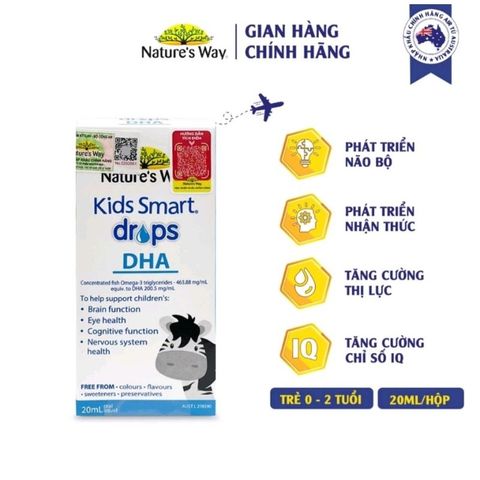 Nature’s Way Kids Smart Drops DHA ????? bổ sung DHA cho trẻ mẫu mới