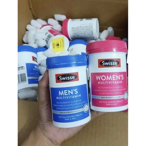 Multivitamin Swisse cho Nam và Nữ - Vitamin Tổng Hợp Đầy Đủ Dinh Dưỡng cho Mọi Lứa Tuổi, Hỗ Trợ Tăng Cường Sức Khỏe và Trí Não