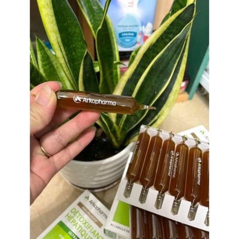 Viên Uống Thải Độc Gan Arkopharma Detoxifiant Hepatique Pháp - Hỗ Trợ Chức Năng Gan, Thanh Lọc Cơ Thể, 20 Ống
