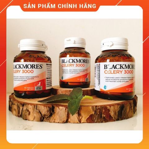 Viên Uống Hỗ Trợ Điều Trị Gout Blackmores Celery 3000mg - Giảm Đau, Kháng Viêm, 50 Viên, Xuất Xứ Úc
