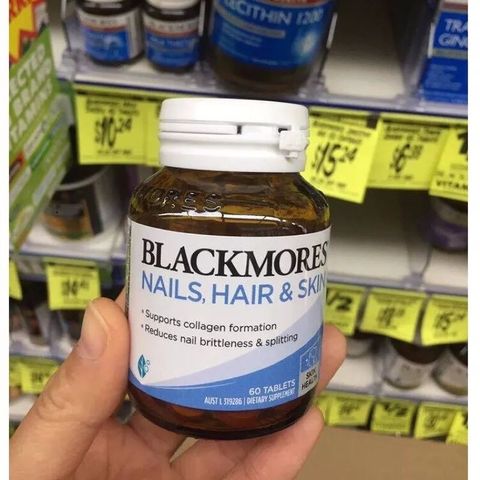 Viên uống Blackmores Nail Hair Skin - Tăng cường sức khỏe móng, tóc, da - Hỗ trợ làm đẹp tự nhiên từ Úc