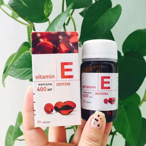 Viên uống Vitamin E đỏ Nga 270mg Mirrolla - Làm trắng da, kích thích mọc tóc, dưỡng ẩm tự nhiên - Hộp 30 viên