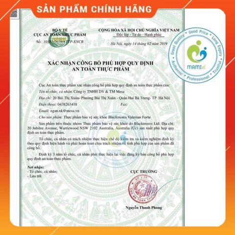 Viên Uống Ngủ Ngon Blackmore Valerian Forte Úc - Hỗ Trợ Giấc Ngủ, Giúp Dễ Ngủ, Thư Giãn Tinh Thần, Sản Phẩm An Toàn Cho Người Dùng