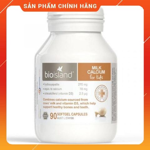 Canxi Sữa Bio Island Milk Calcium Úc cho Bé - Vitamin Tăng Cường Phát Triển Chất Lượng Hàng Chính Hãng