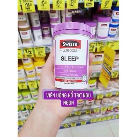 Viên Uống Hỗ Trợ Ngủ Ngon Swisse Ultiboost Sleep - Giúp Ngủ Sâu, Giảm Căng Thẳng, 60 Viên & 100 Viên Xuất Xứ Úc