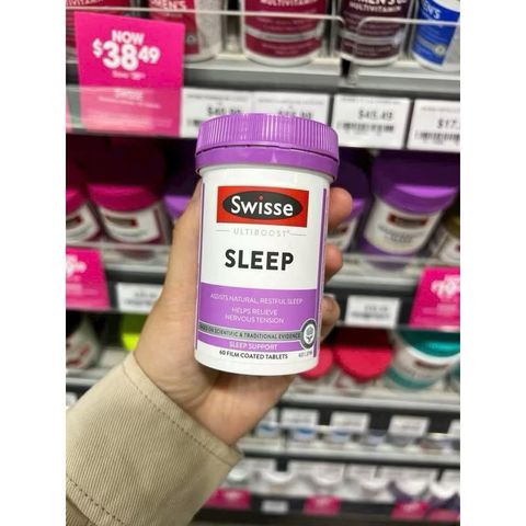 Viên Uống Hỗ Trợ Ngủ Ngon Swisse Ultiboost Sleep - Giúp Ngủ Sâu, Giảm Căng Thẳng, 60 Viên & 100 Viên Xuất Xứ Úc
