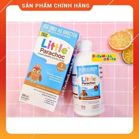 Siro Táo Bón Little Parachoc Úc cho Bé - Giải Pháp Tự Nhiên Giúp Bé Đi Vệ Sinh Dễ Dàng, Hương Socola Ngon Miệng