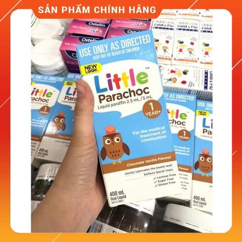 Siro Táo Bón Little Parachoc Úc cho Bé - Giải Pháp Tự Nhiên Giúp Bé Đi Vệ Sinh Dễ Dàng, Hương Socola Ngon Miệng